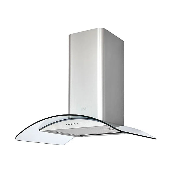 Cooke & Lewis CLCGS60 Stainless steel Curved Cooker hood (W)60cm - Inox-Platinum Appliances