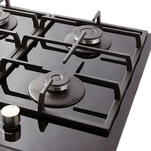 Cooke & Lewis CLGOGUIT4 59.3cm Gas Hob - Black-Platinum Appliances