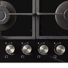 Cooke & Lewis CLGOGUIT4 59.3cm Gas Hob - Black-Platinum Appliances