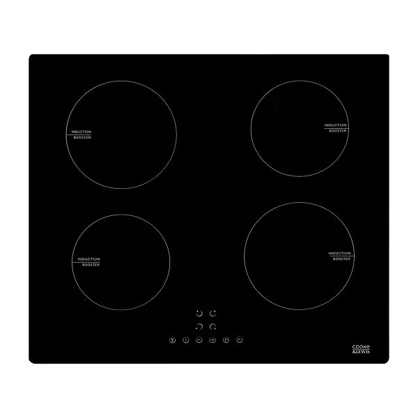 Cooke & Lewis CLIND60 59cm Induction Hob - Black-Platinum Appliances