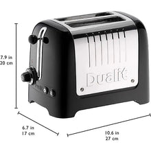 Dualit 26205 2 Slot Lite Toaster in Black Gloss Finish-Platinum Appliances