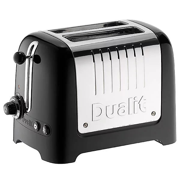 Dualit 26205 2 Slot Lite Toaster in Black Gloss Finish-Platinum Appliances