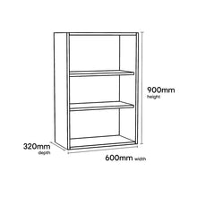 GoodHome Caraway Matt White Tall Wall cabinet, (W)600mm (D)320mm-Platinum Appliances