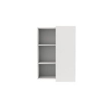 GoodHome Caraway Matt White Tall Wall cabinet, (W)630mm (D)320mm-Platinum Appliances