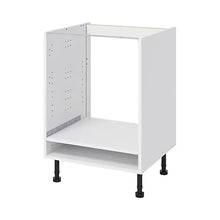 GoodHome Caraway White Oven housing Base unit, (W)600mm-Platinum Appliances