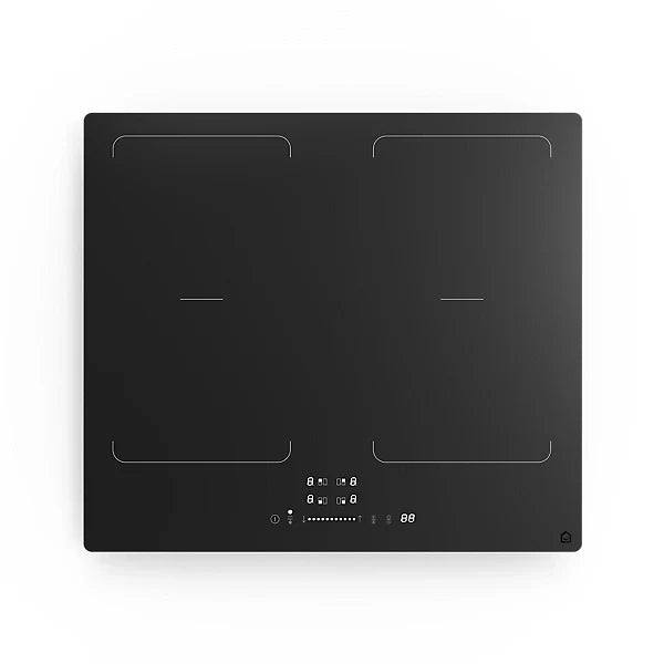 GoodHome Linksense GH4ZFXLK60 59cm Induction Hob - Black-Platinum Appliances
