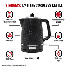 Haden Starbeck Black Kettle - 3000W Fast Boil Kettle-Platinum Appliances