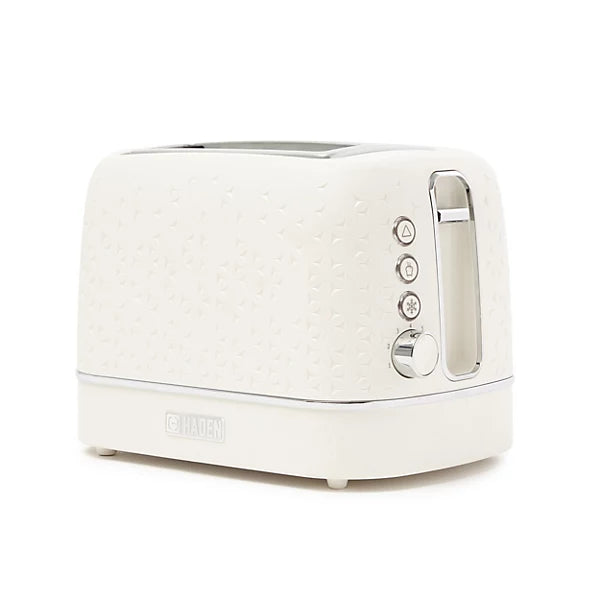 Starbeck Ivory Toaster 2 Slice - Elegant White Toaster with Wide Slots, Adjustable Browning-Platinum Appliances
