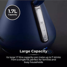 Tower Sera 3KW 1.7 Litre Kettle Midnight Blue-Platinum Appliances