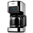 VonShef Filter 1.5L Coffee Machine with Hot Plate and Programmable 24 Hour Timer, 900W, Digital Display-Platinum Appliances